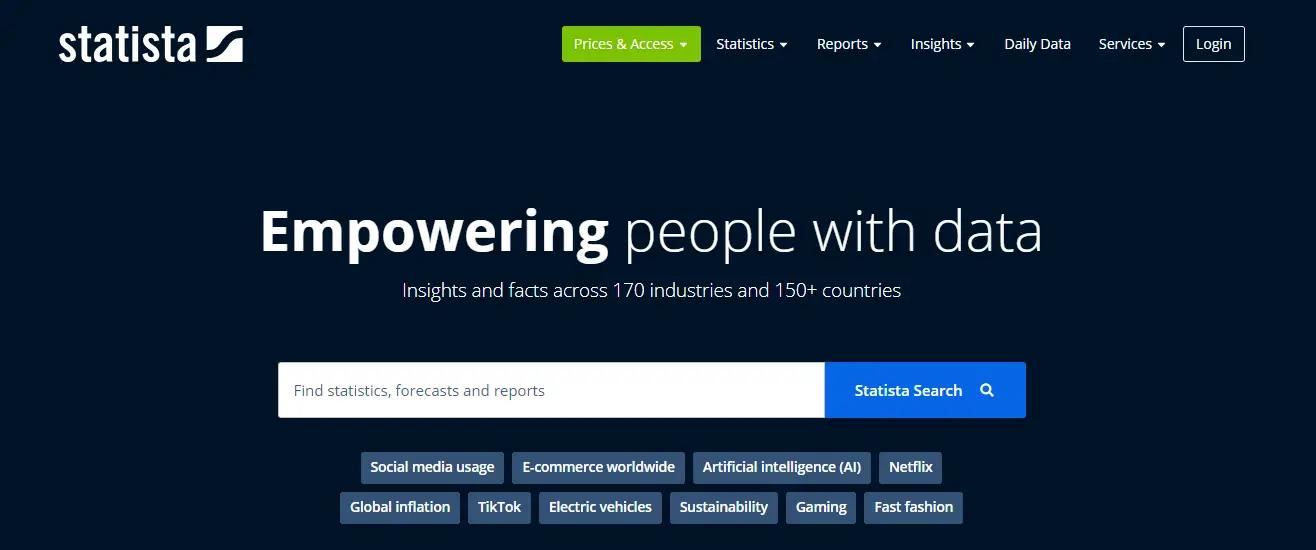 Unleashing the Power of Data: Exploring the Uses of Statista Unleashing the Power of Data: Exploring the Uses of Statista